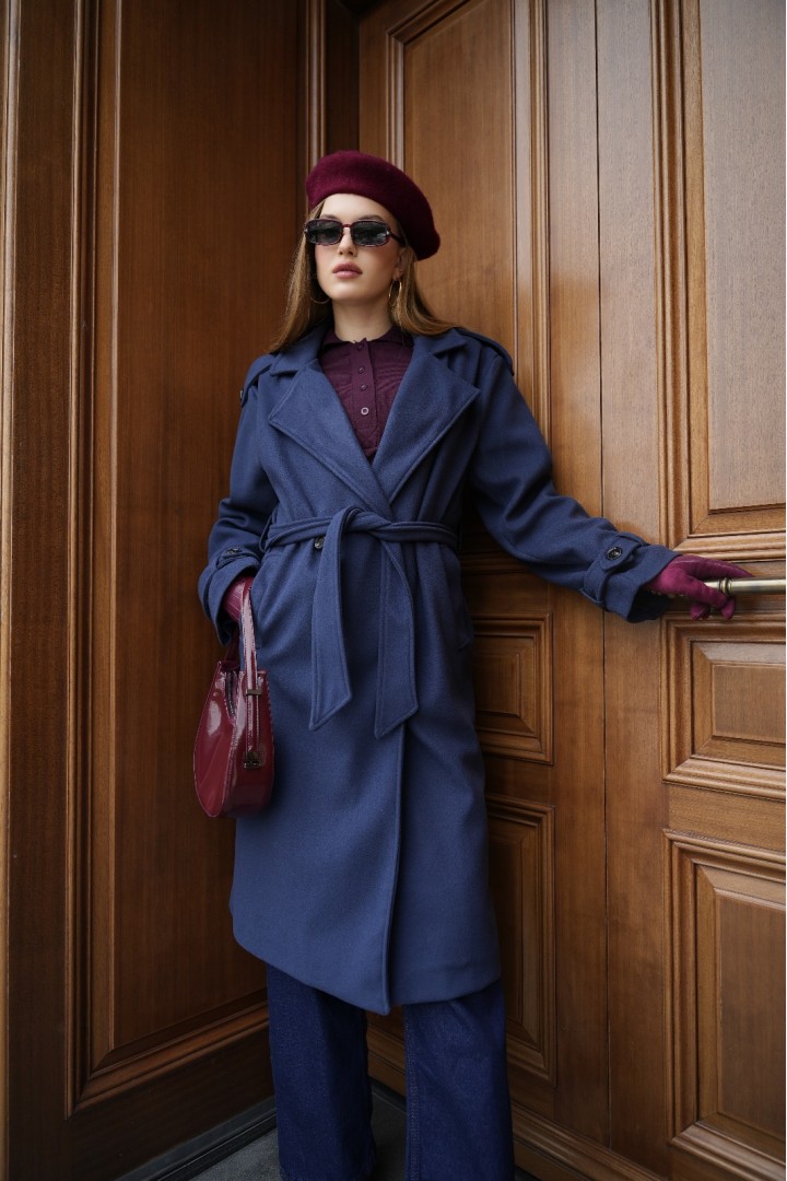 LACİVERT KAŞE KABAN 