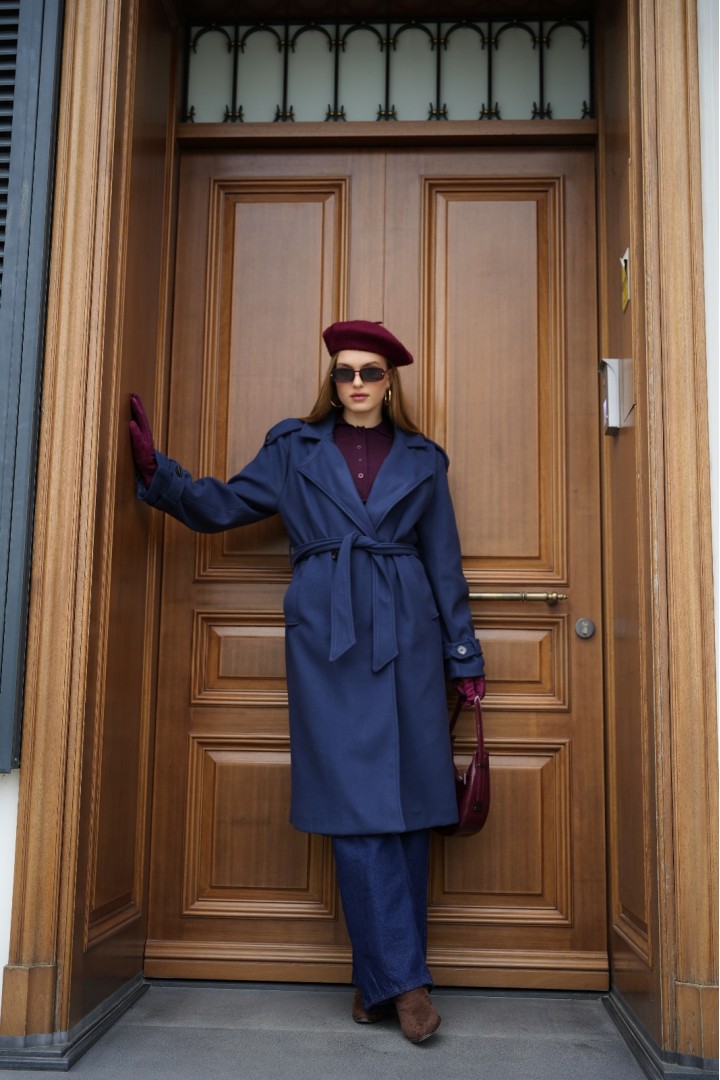 LACİVERT KAŞE KABAN 