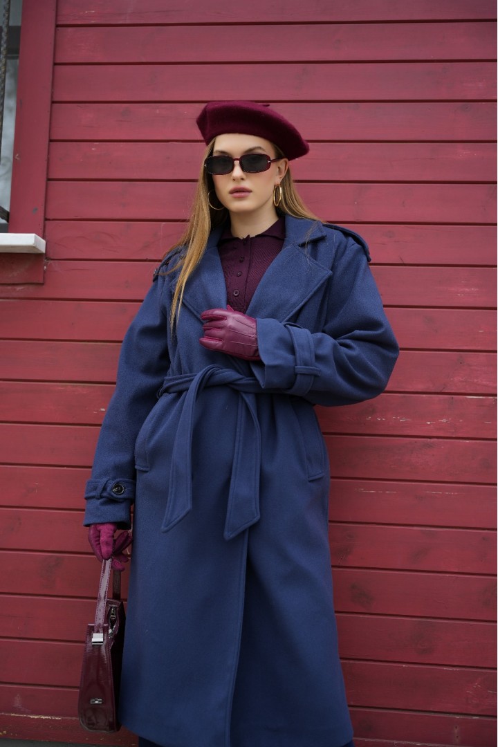 LACİVERT KAŞE KABAN